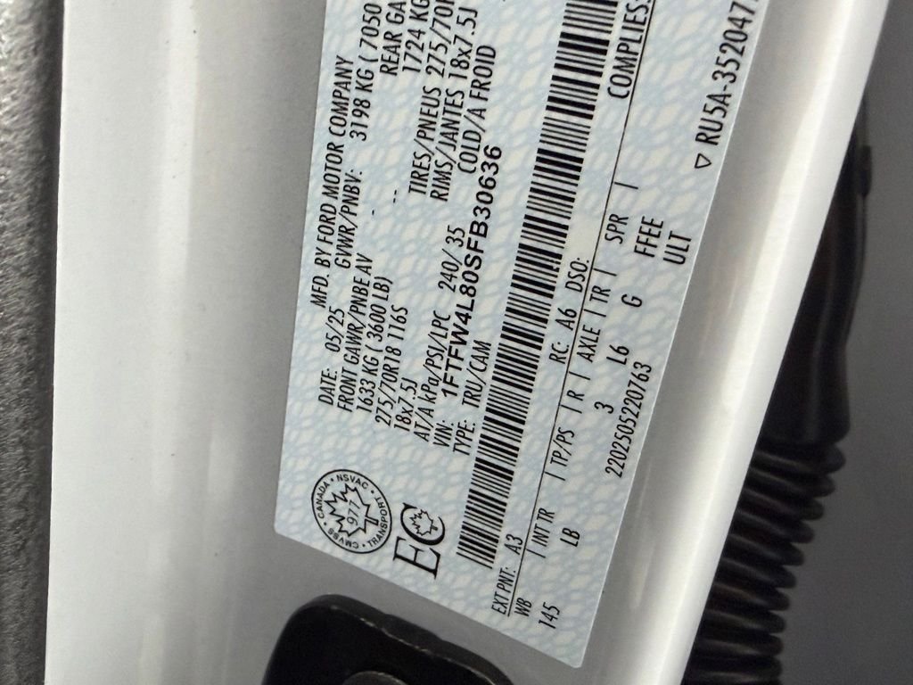 Used 2025 Space White Metallic Ford Tremor image 33