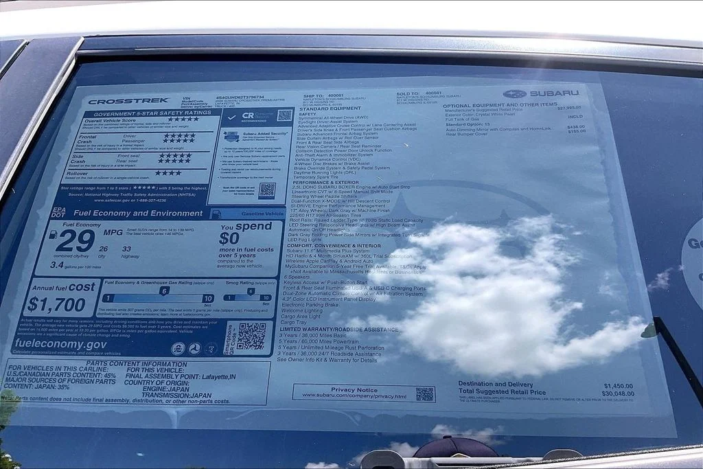 New 2026 CRYSTAL WHITE PEARL Subaru Premium image 17