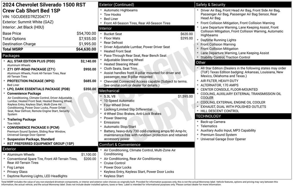 Used 2024 White Chevrolet RST image 28