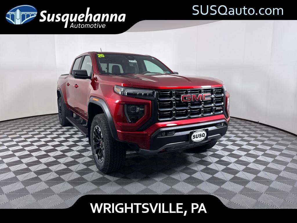 Volcanic Red Tintcoat 2026 GMC Canyon Pickup Truck Four-Wheel Drive 8-Speed Automatic