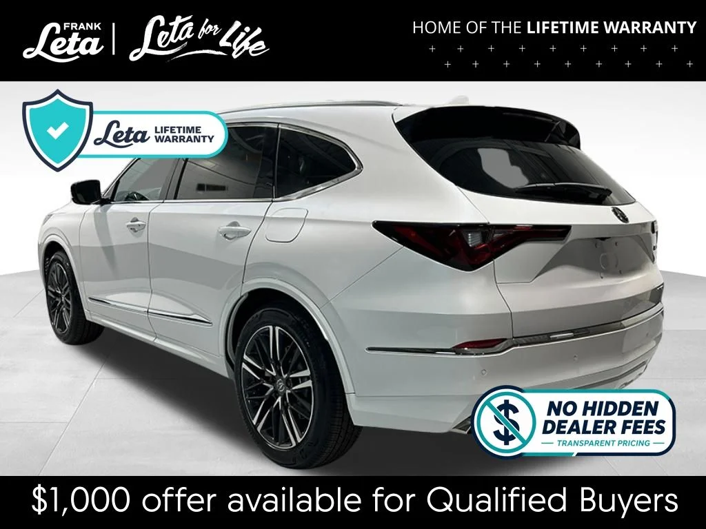 New 2026 Platinum White Pearl Acura Advance Package image 3