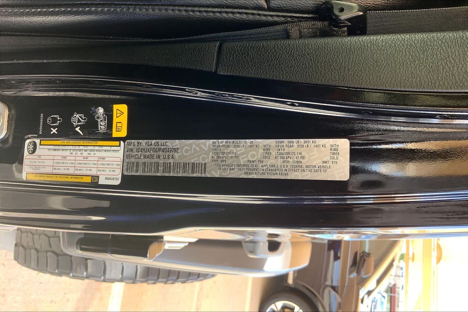 Used 2021 Black Clearcoat Jeep Unlimited Rubicon image 34