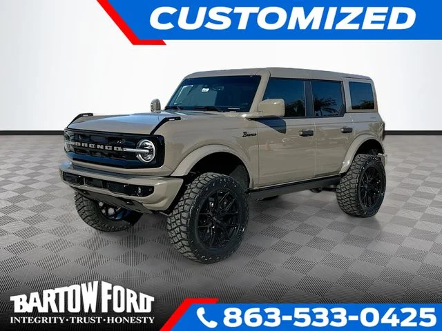 New 2026 Gray Ford Outer Banks / LIFTED WHEELS & TIRES image 1