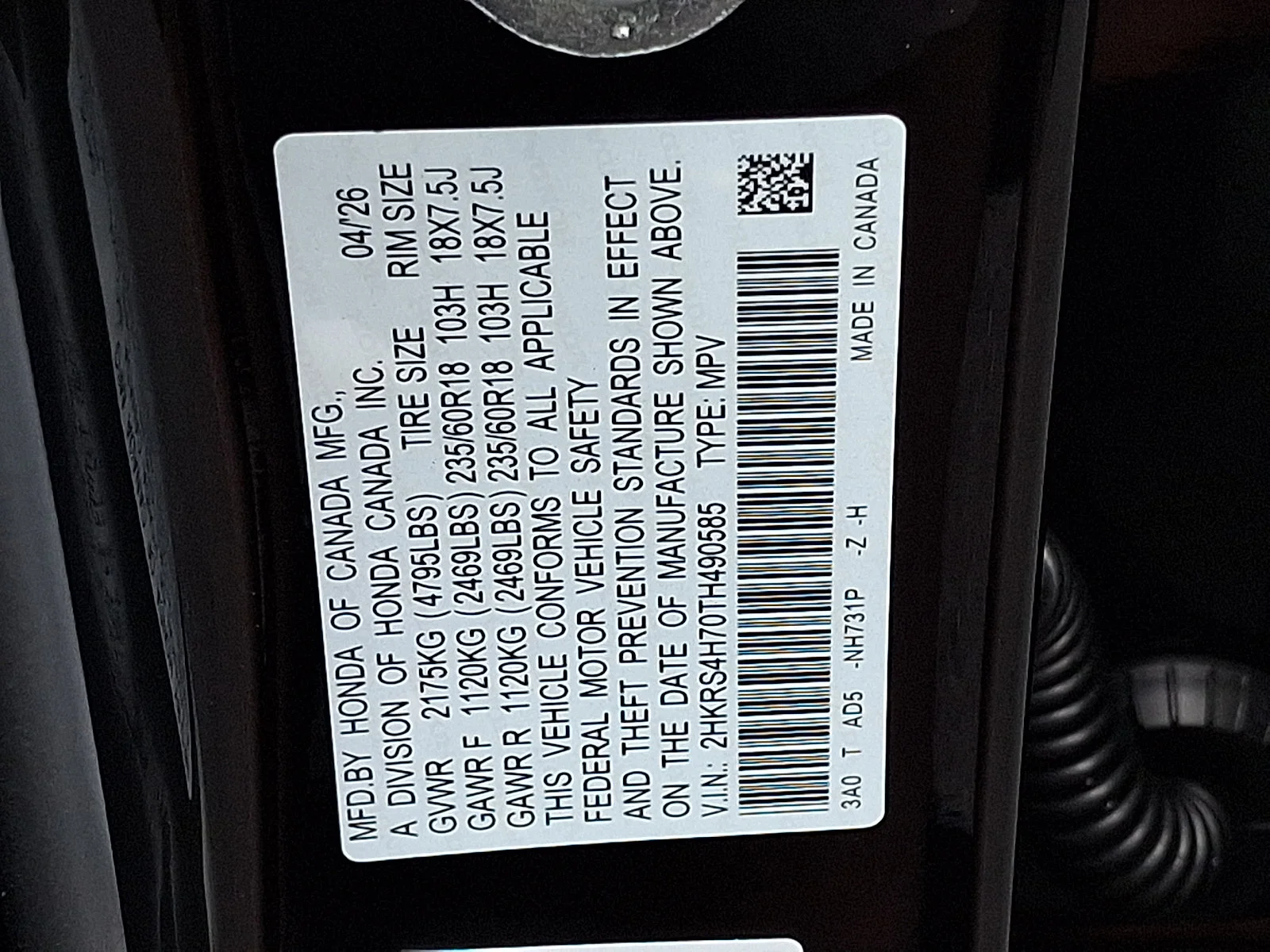 Used 2026 Crystal Black Pearl Honda EX-L image 26