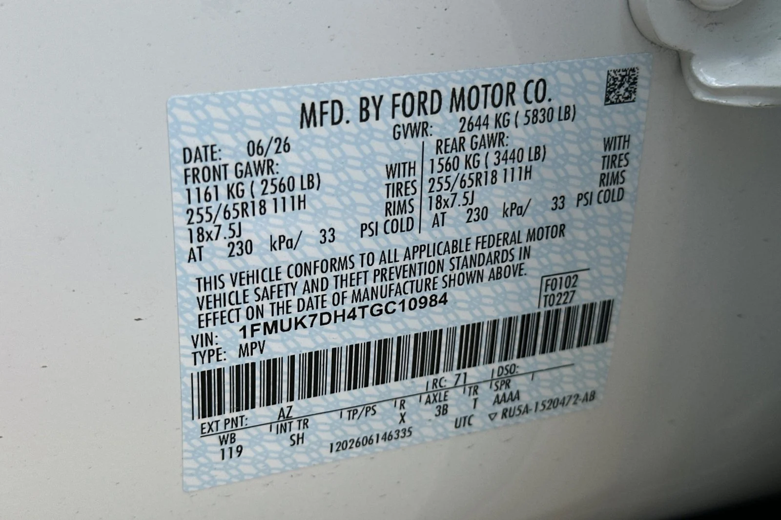 New 2026 White Ford Active image 29