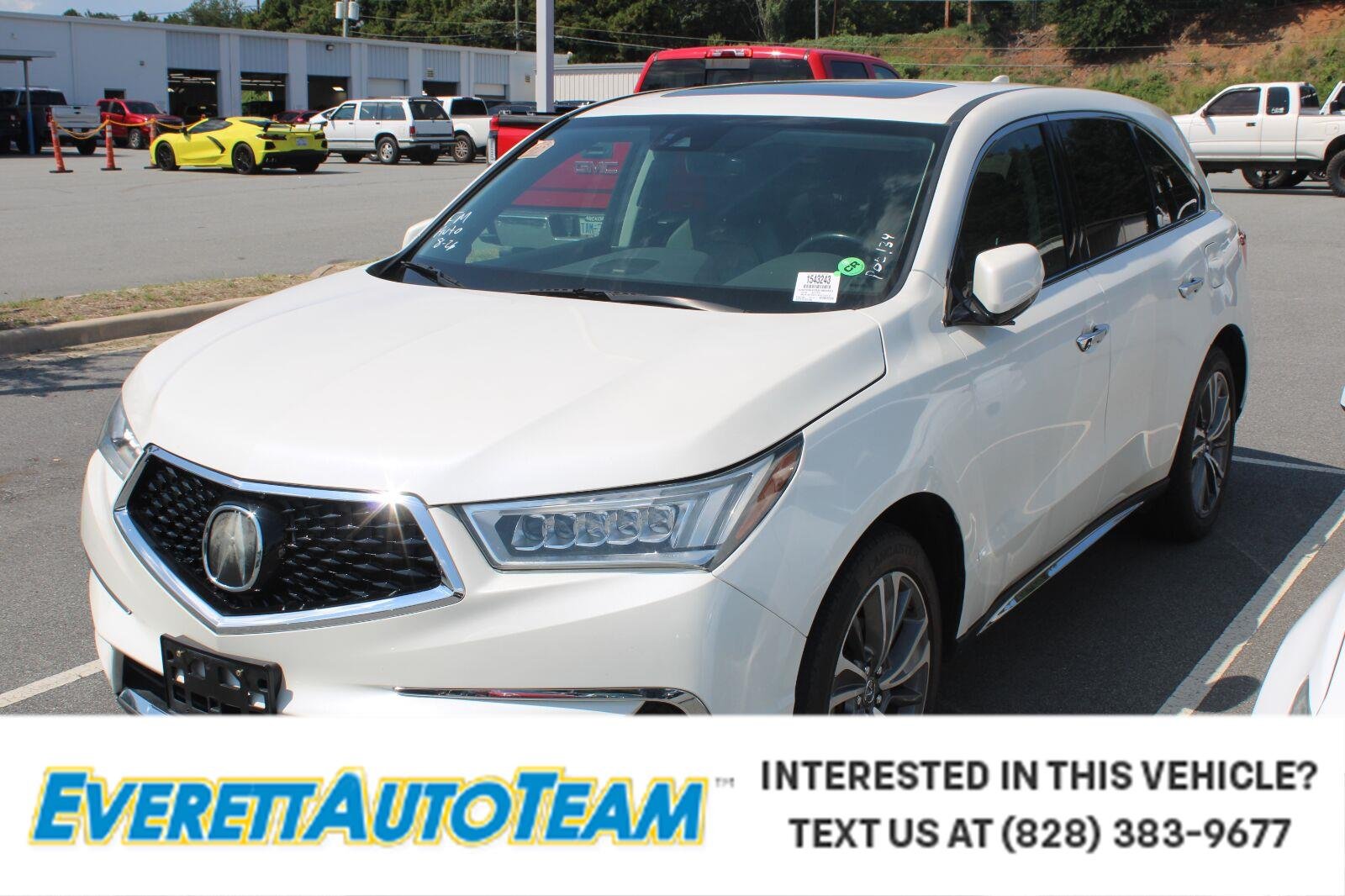 Used 2018 White Diamond Pearl Acura w/Technology Pkg image 1