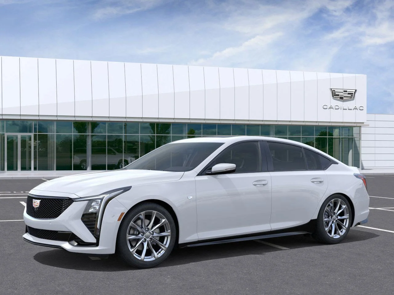Used 2026 Vibrant White Tricoat Cadillac Sport image 3