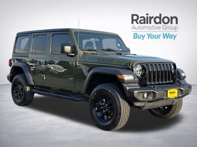 Used 2020 Sarge Green Clearcoat Jeep Willys image 1