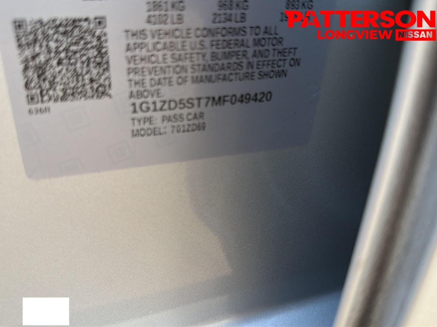 Used 2021 Silver Ice Metallic Chevrolet LT image 21