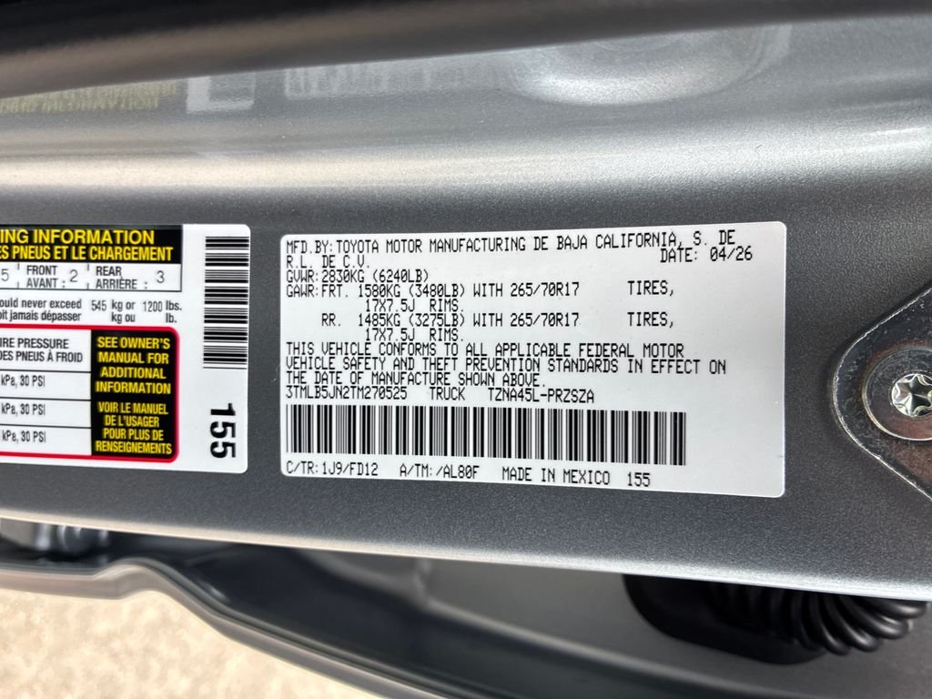 New 2026 Celestial Silver Metallic Toyota TRD Off-Road image 49