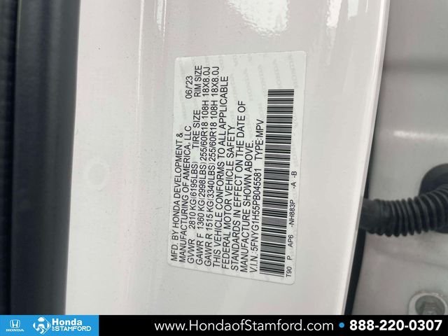 Certified Used 2023 Platinum White Pearl Honda EX-L image 19
