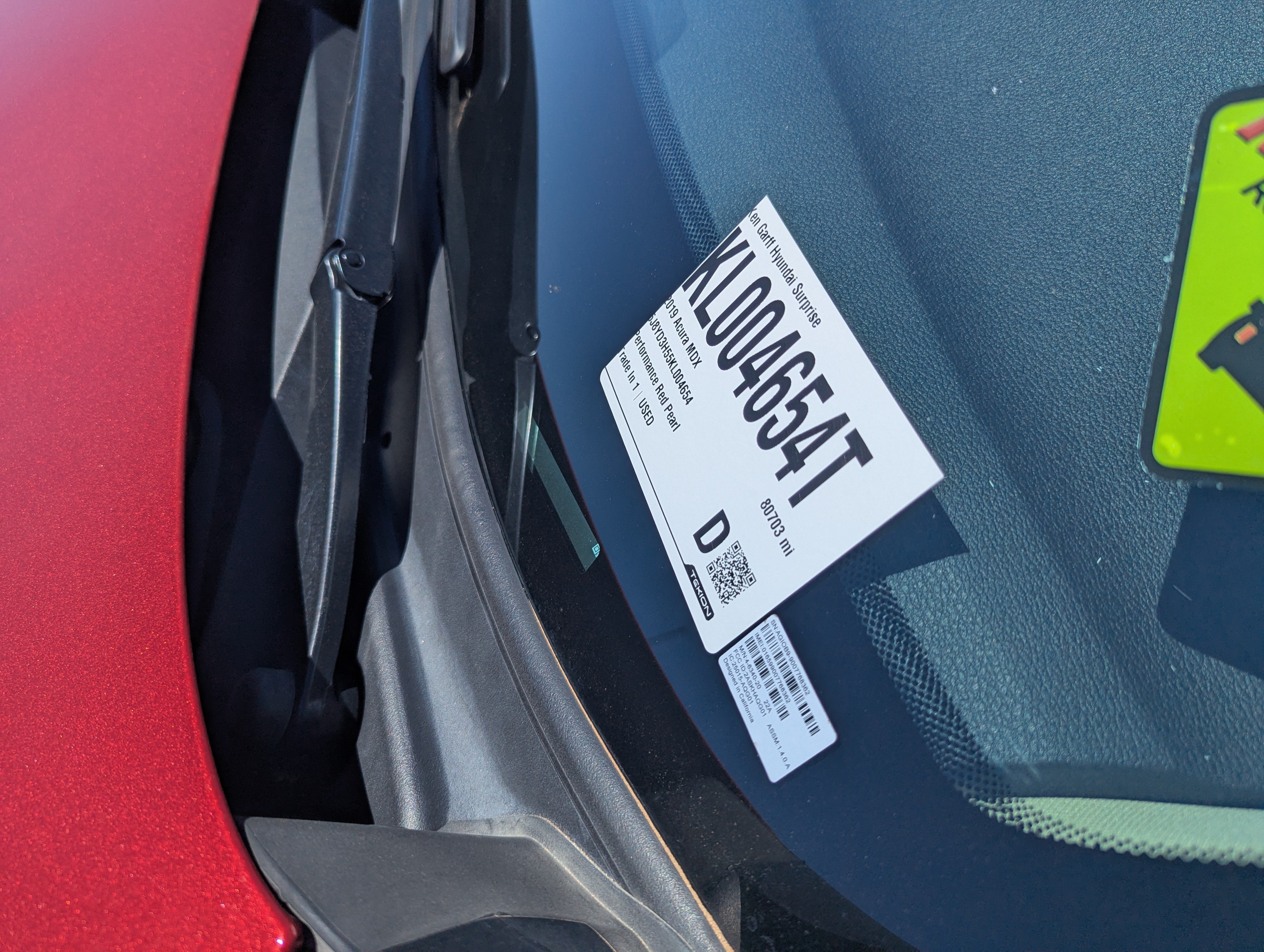 Used 2019 Performance Red Pearl Acura w/Technology Pkg image 35