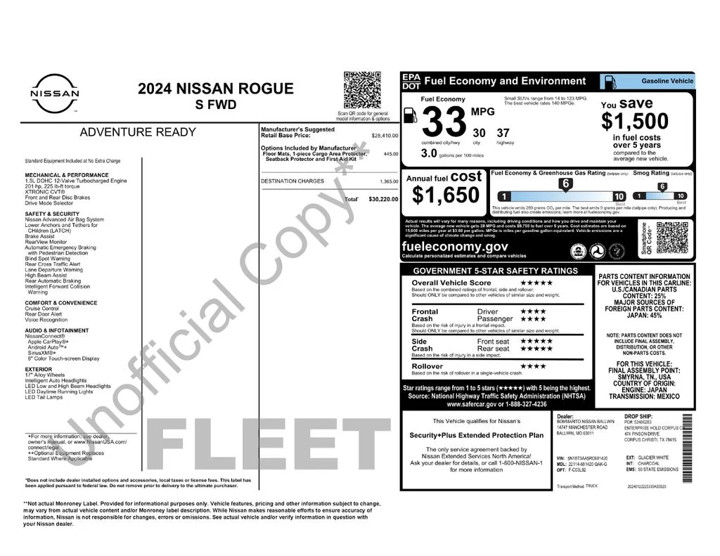 Certified Used 2024 White Nissan S image 33