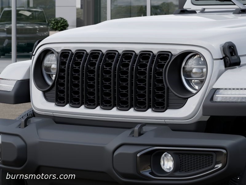 New 2026 Bright White Clear-Coat Exterior Paint Jeep Sport S Dark Sky image 11