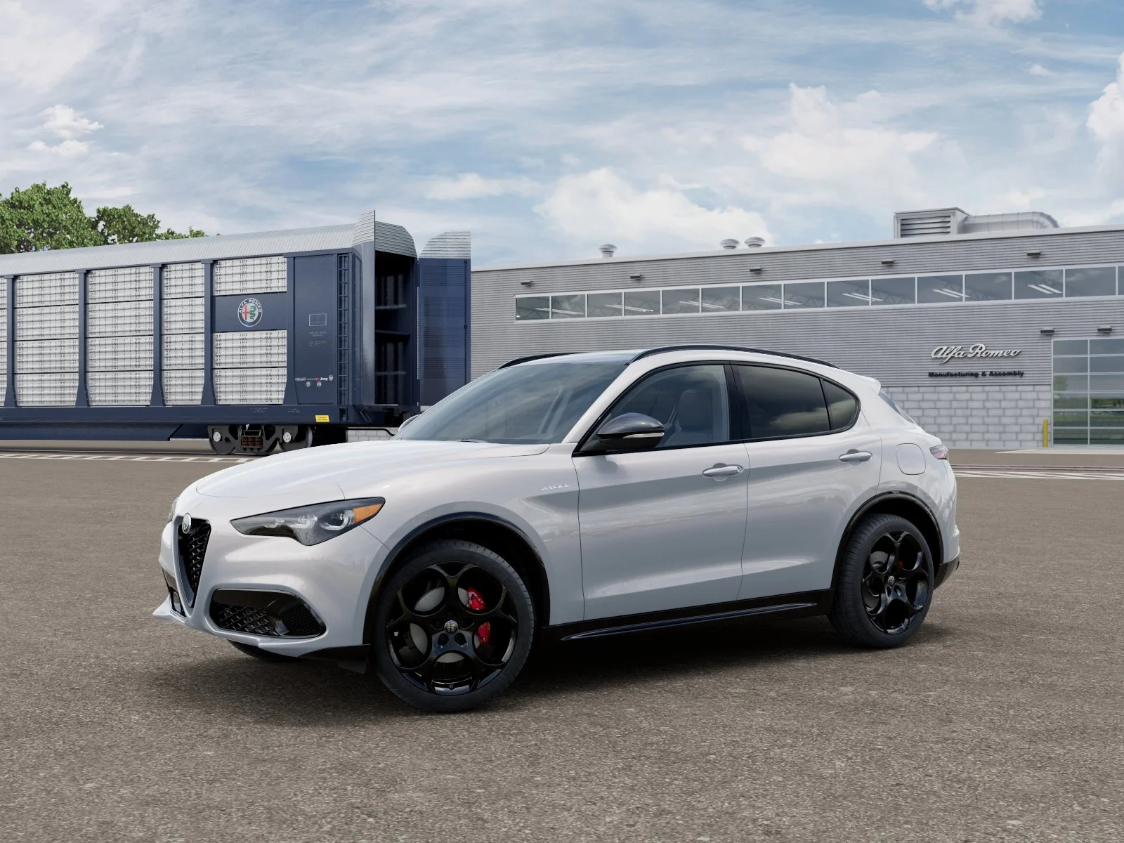 New 2026 Moonlight Gray Metallic Exterior Paint Alfa Romeo  image 1