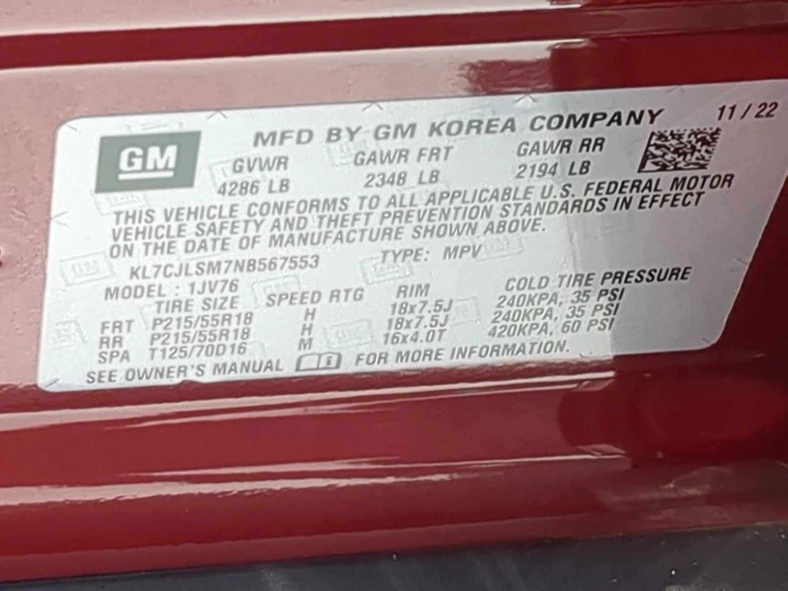 Used 2022 Crimson Metallic Chevrolet LT image 23