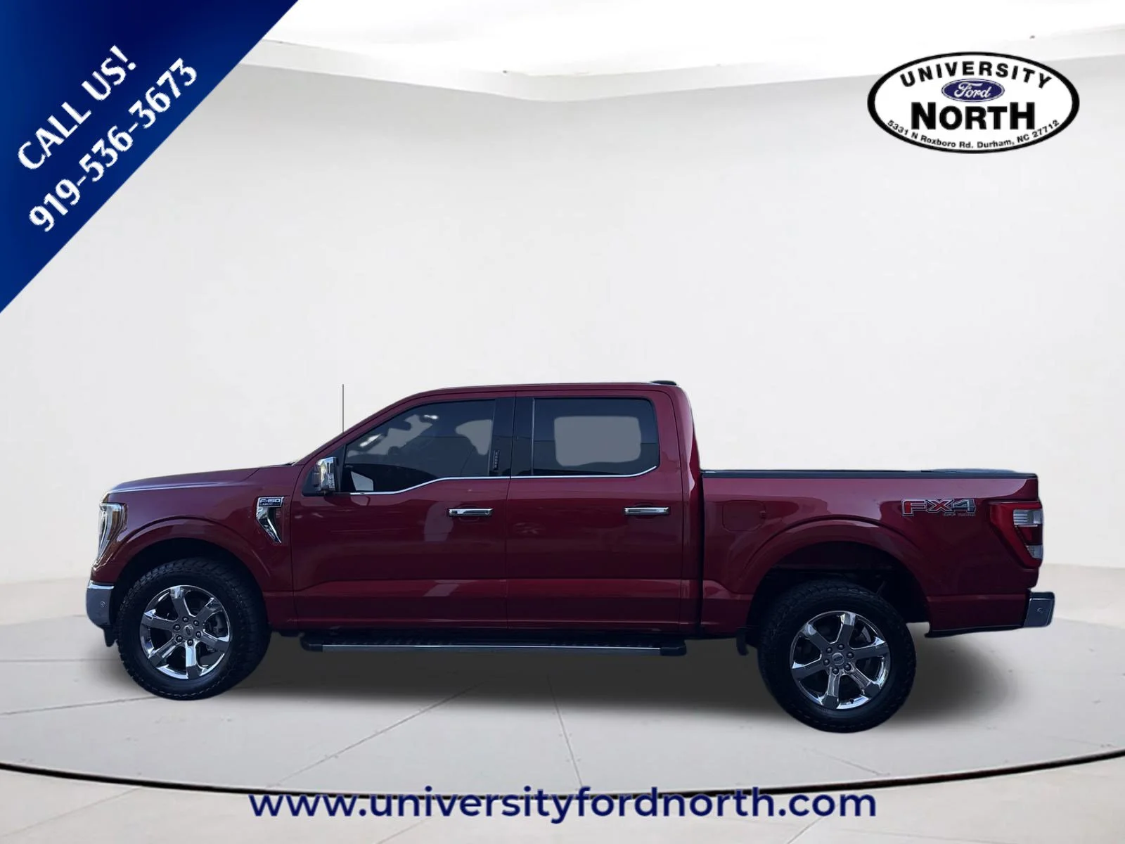 Used 2021 Rapid Red Metallic Tinted Clearcoat Ford LARIAT image 4