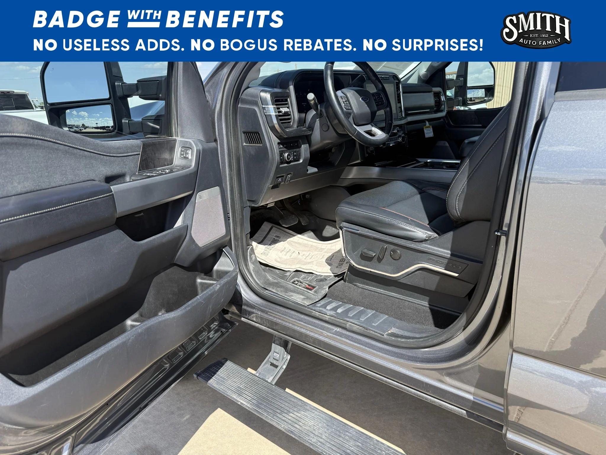 Used 2023 Carbonized Gray Metallic Ford LARIAT image 11