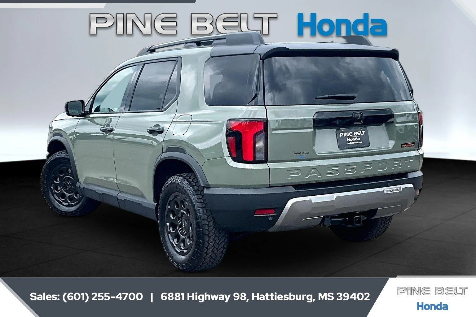 New 2026 Ash Green Metallic Honda TrailSport Elite Blackout image 3