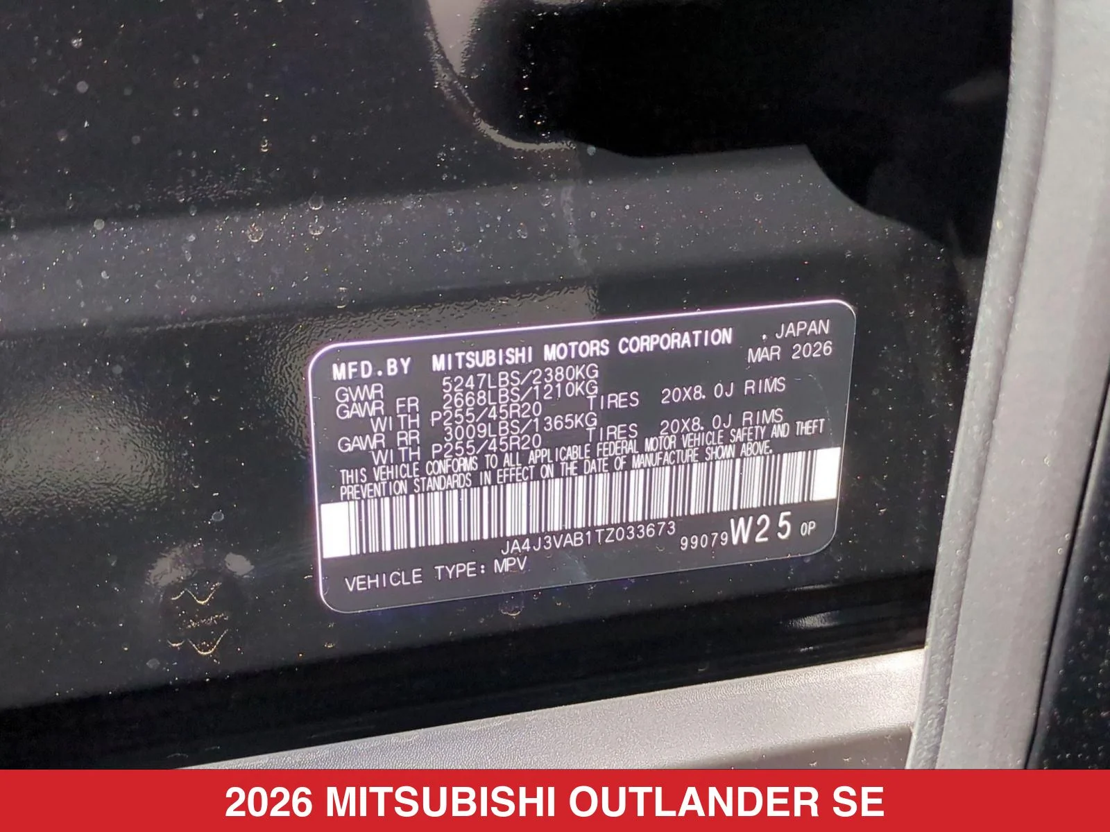 New 2026 Black Mitsubishi SE image 26