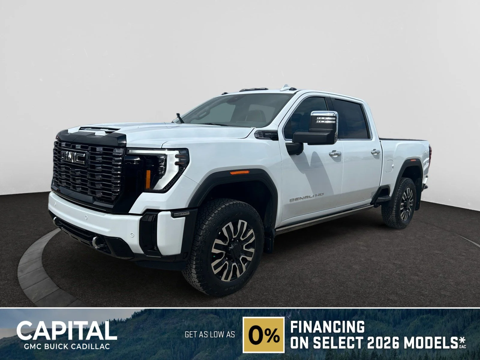 New 2026 Glacier White Tricoat GMC Denali Ultimate image 1