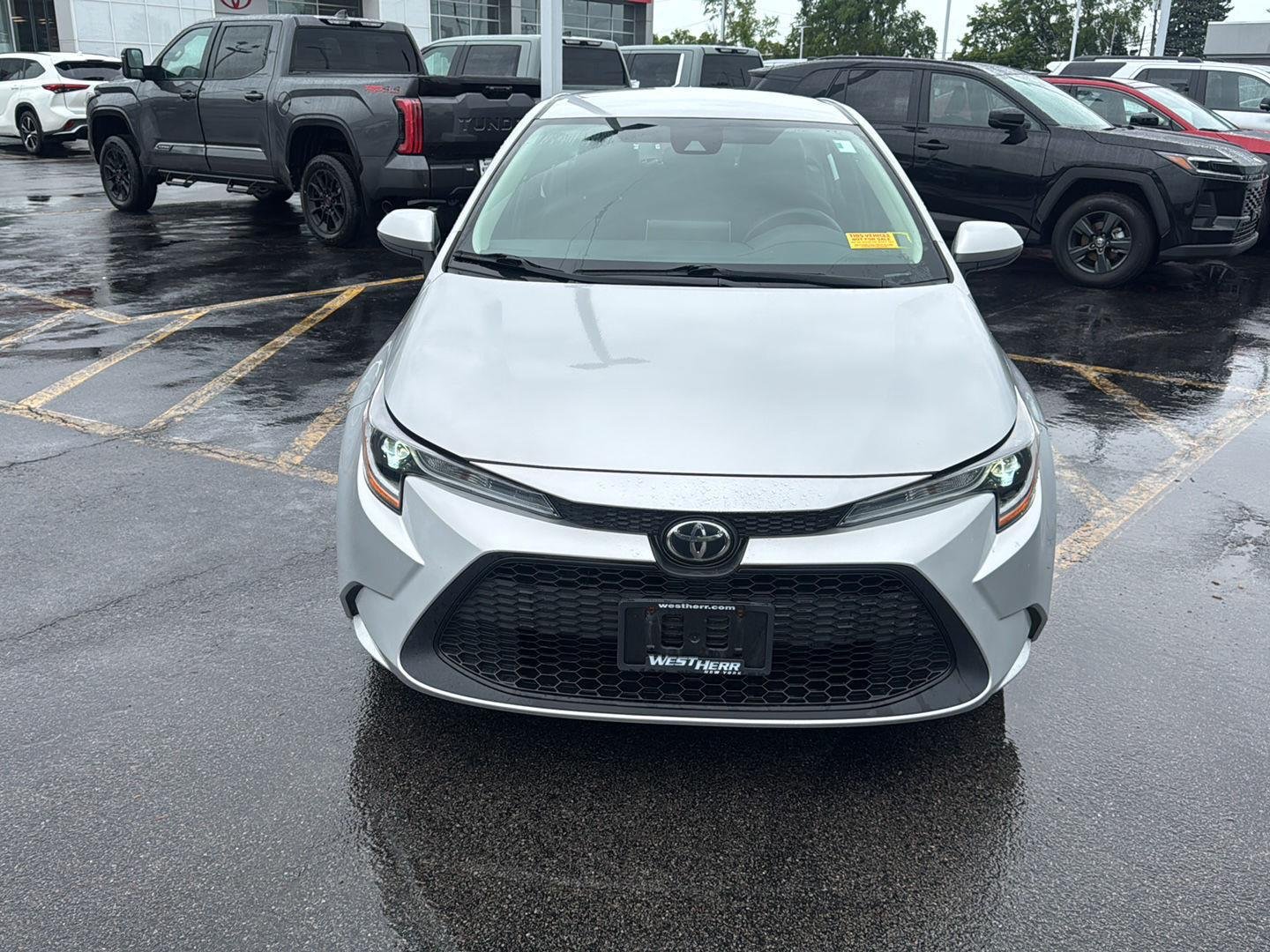 Used 2020 Classic Silver Metallic Toyota LE image 2
