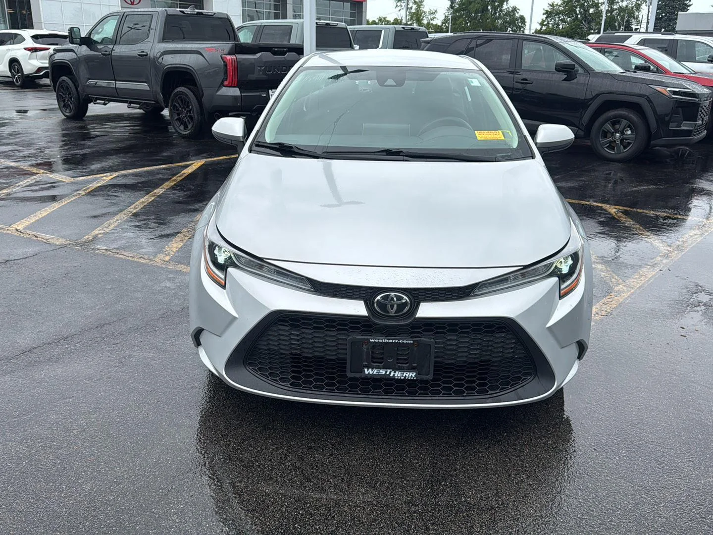 Used 2020 Classic Silver Metallic Toyota LE image 2