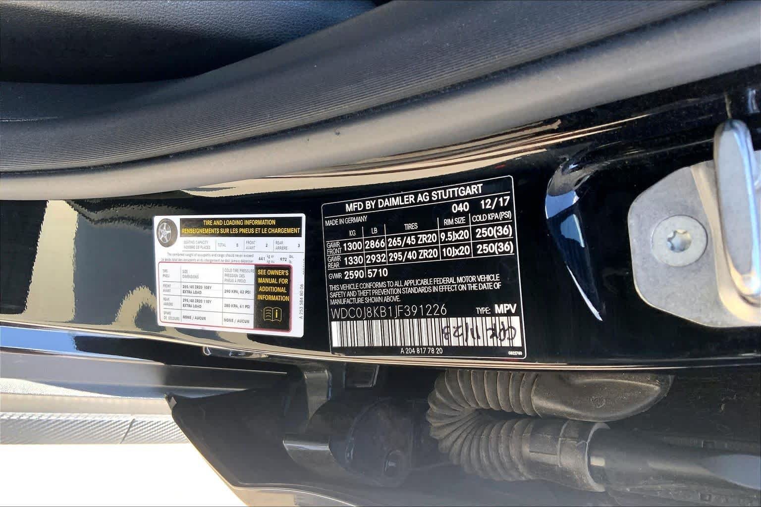 Used 2018 Black Mercedes-Benz AMG® GLC 63 S image 32