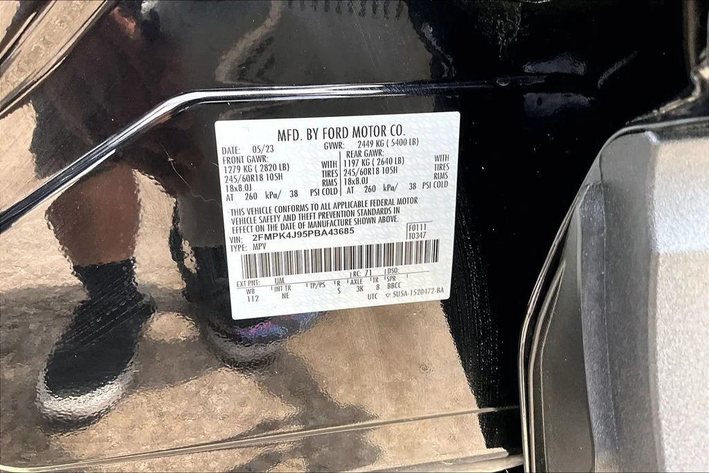 Certified Used 2023 Black Metallic Ford SEL image 35