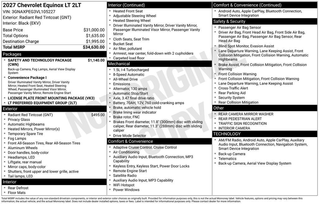 2027 Chevrolet Equinox LT - Photo 33