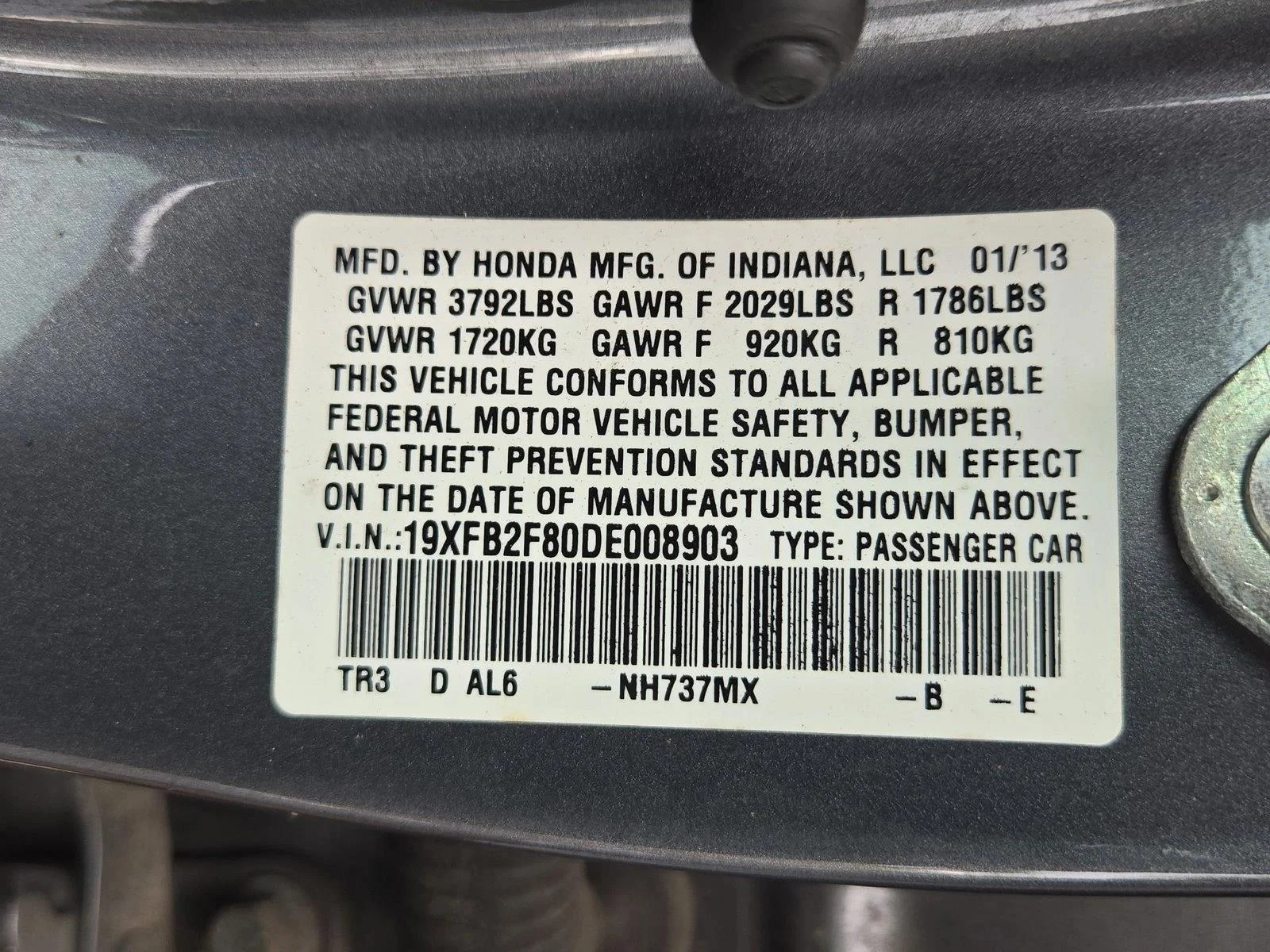 Used 2013 Black Honda EX image 24