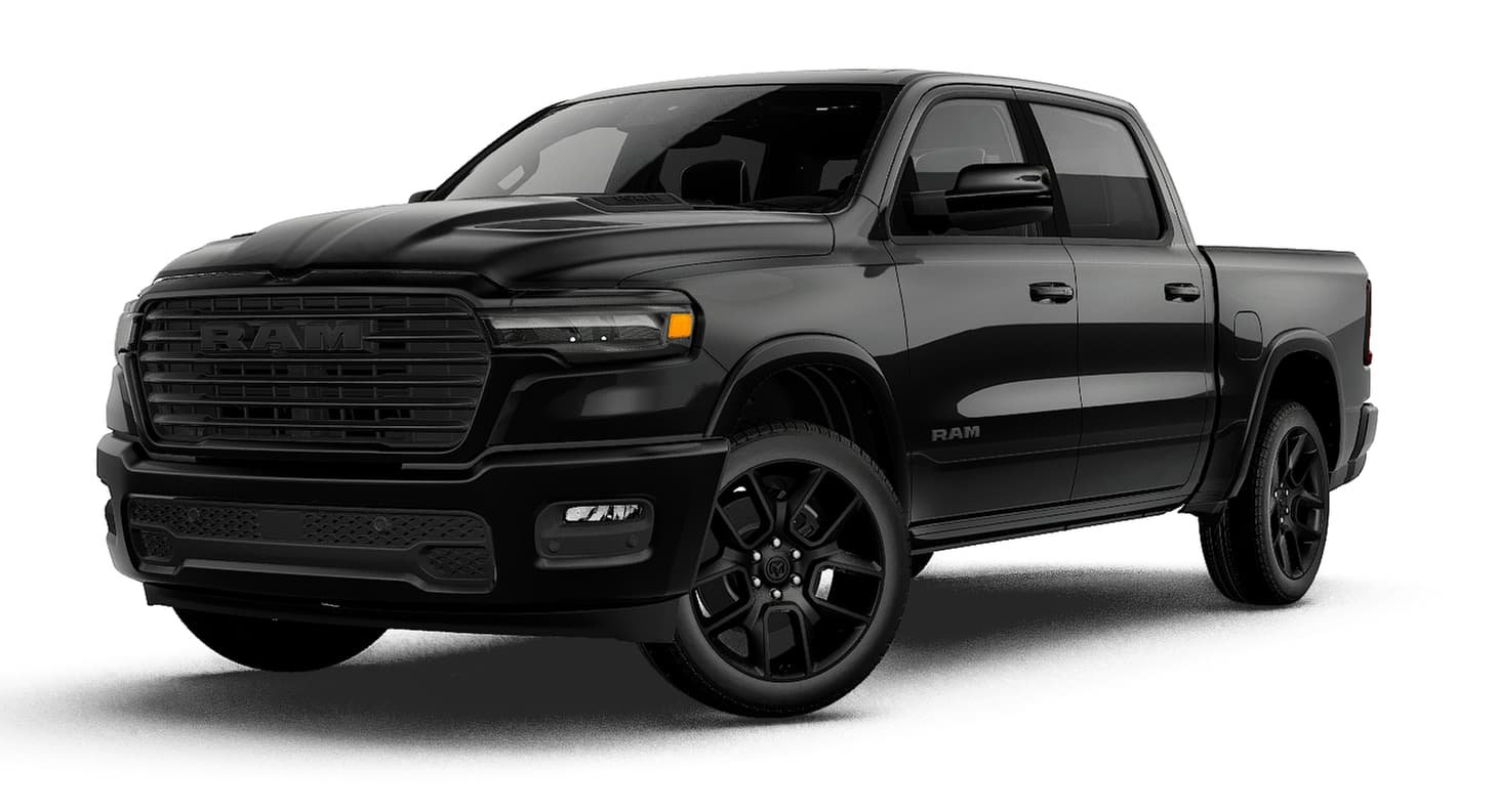 New 2027 Diamond Black Crystal Pearl-Coat Exterior Paint RAM LARAMIE image 13
