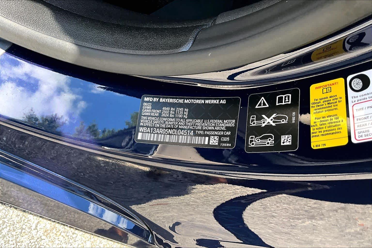 Used 2022 Tanzanite Blue II Metallic BMW M440i xDrive image 35