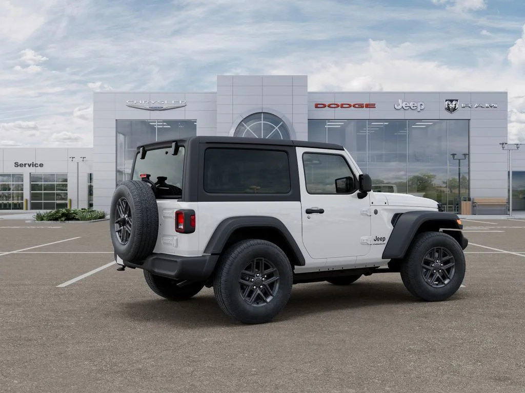 New 2026 Bright White Clear-Coat Exterior Paint Jeep Sport S image 4