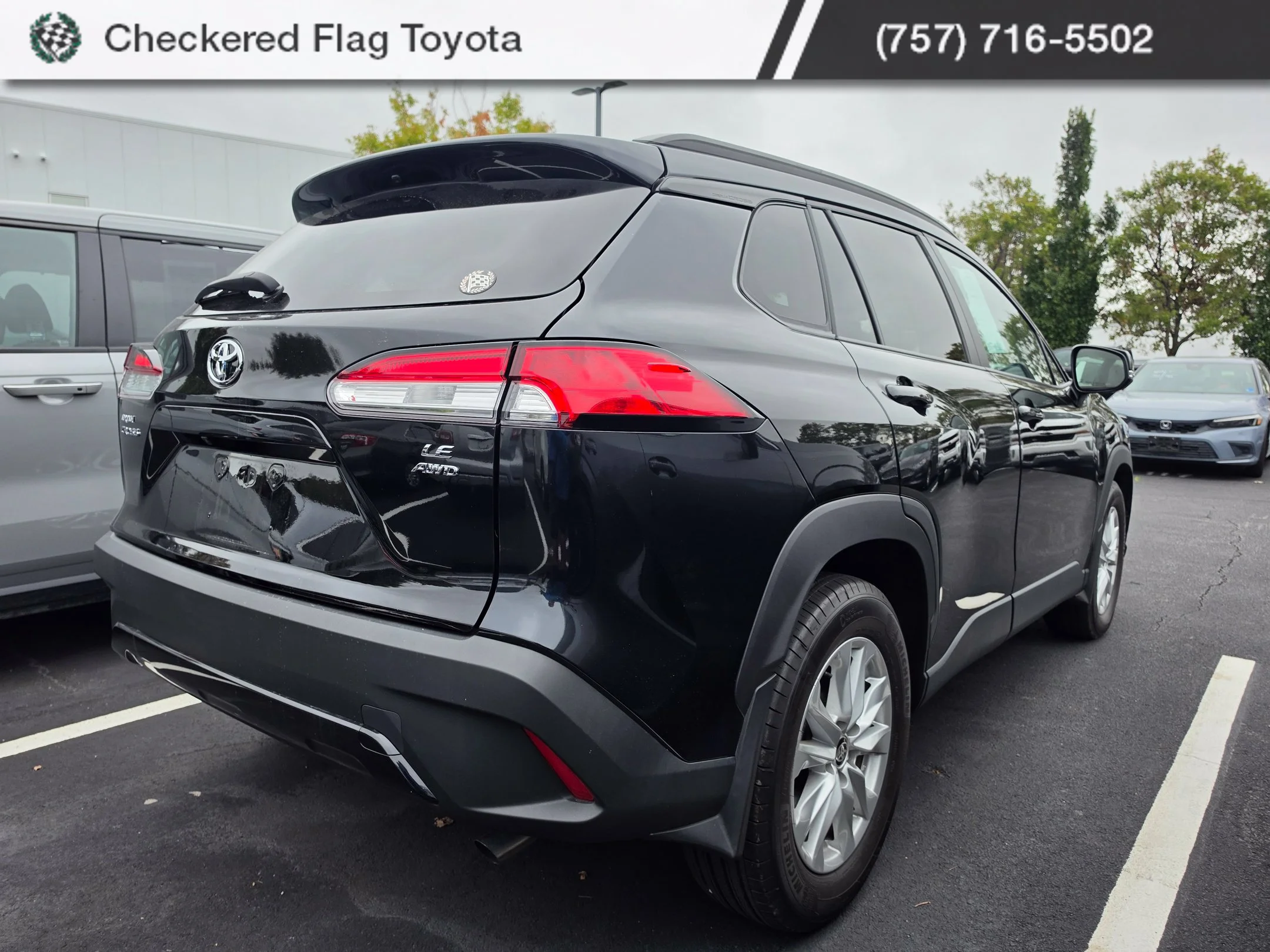 Used 2024 Jet Black Toyota LE image 6
