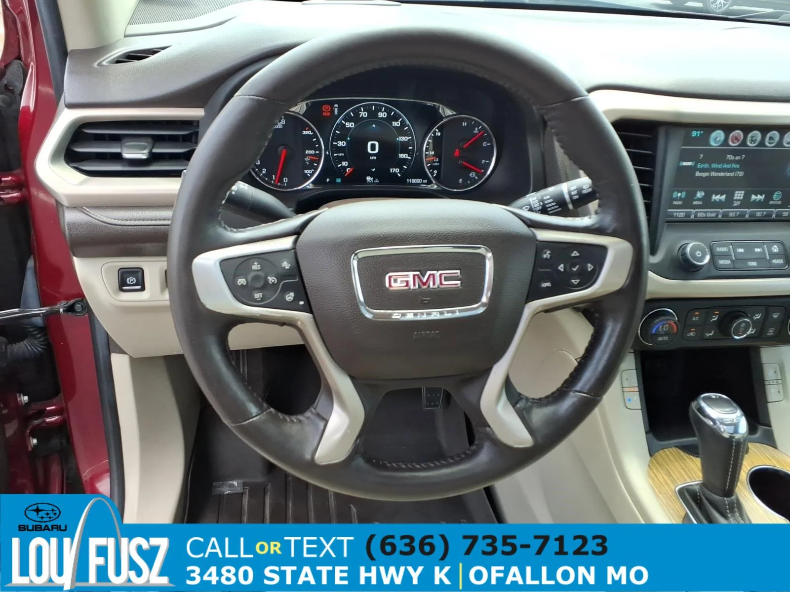 Used 2017 Crimson Red Tintcoat GMC Denali image 7