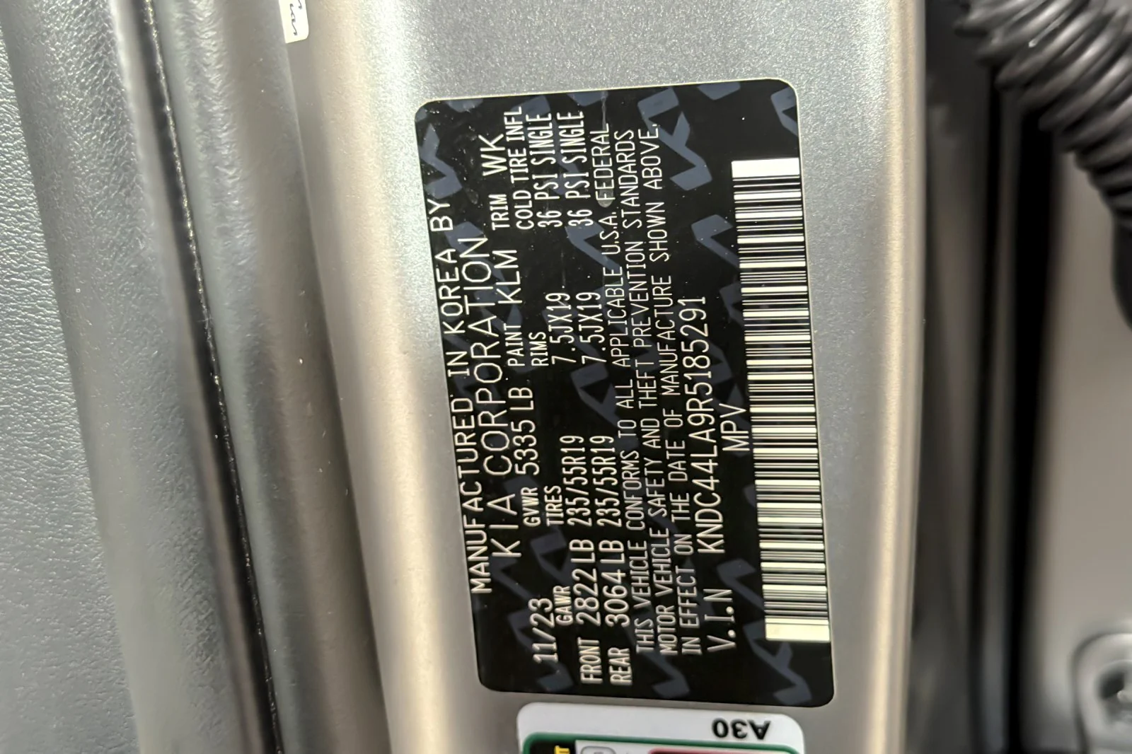 Used 2024 Steel Matte Gray Kia GT-Line RWD image 27