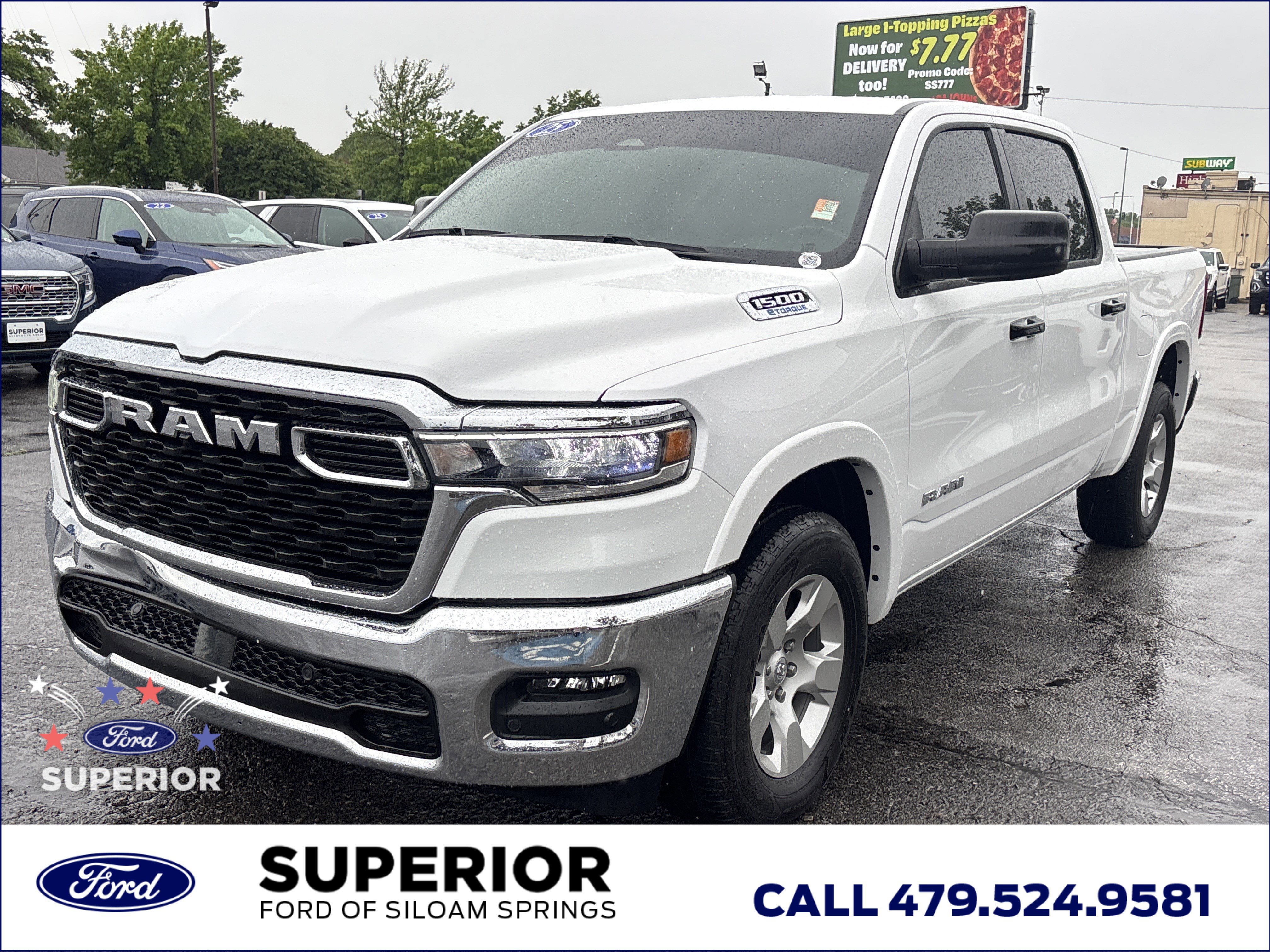 Used 2025 Bright White Clearcoat Ram Big Horn Crew Cab image 10