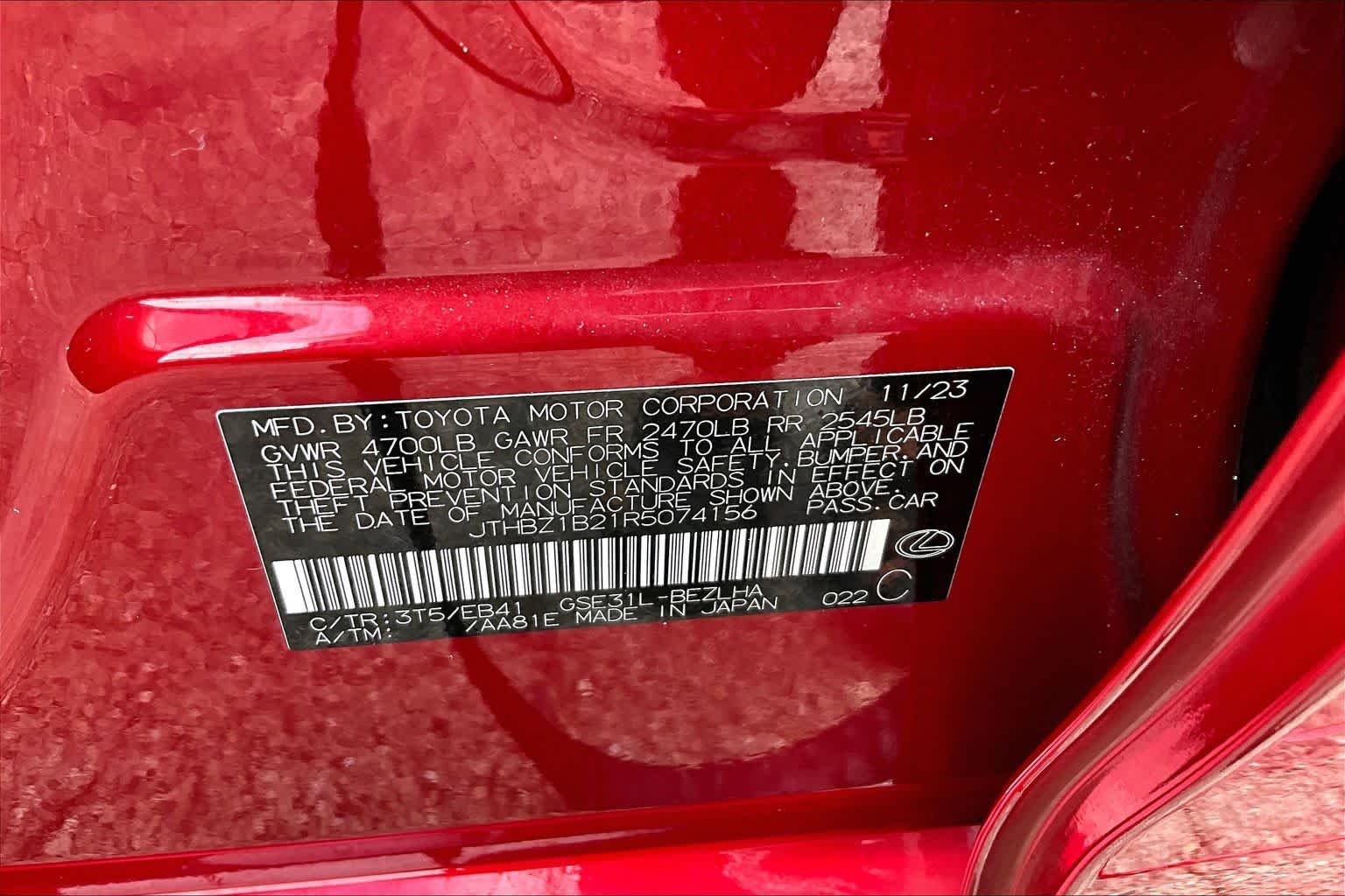 Used 2024 Infrared Lexus F SPORT Design image 35