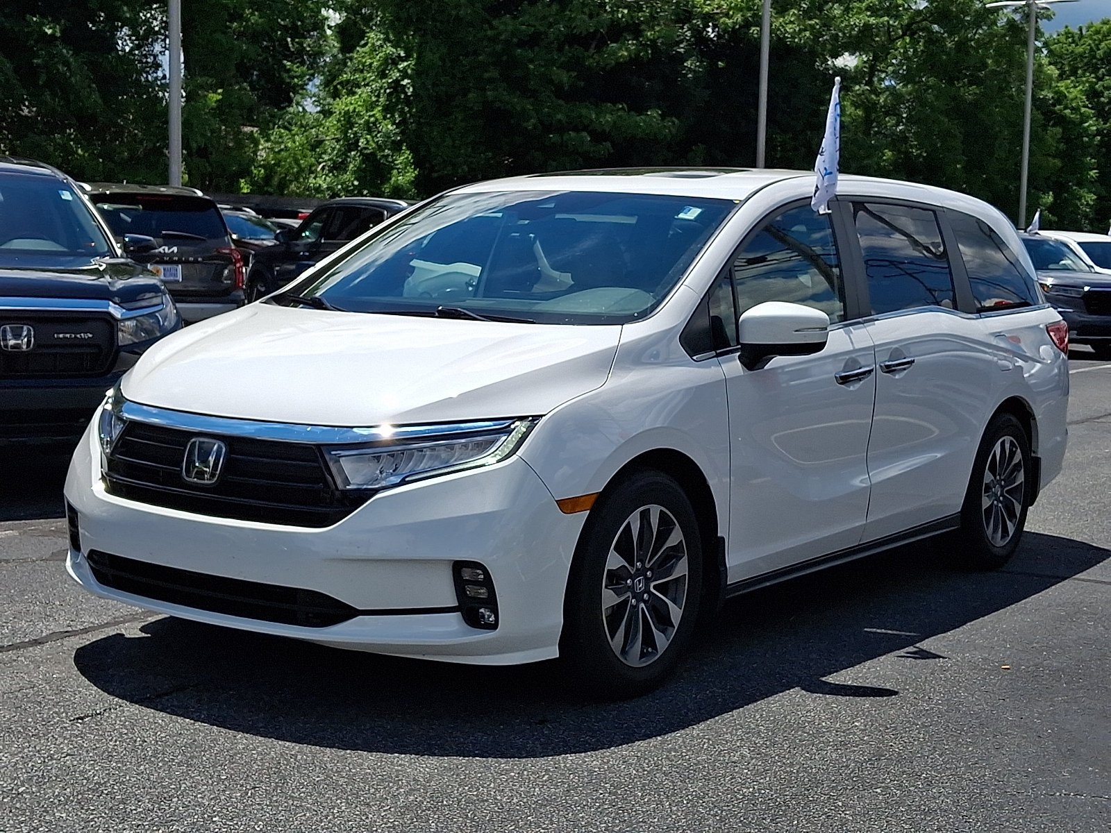 Certified Used 2024 Platinum White Pearl Honda EX-L image 2