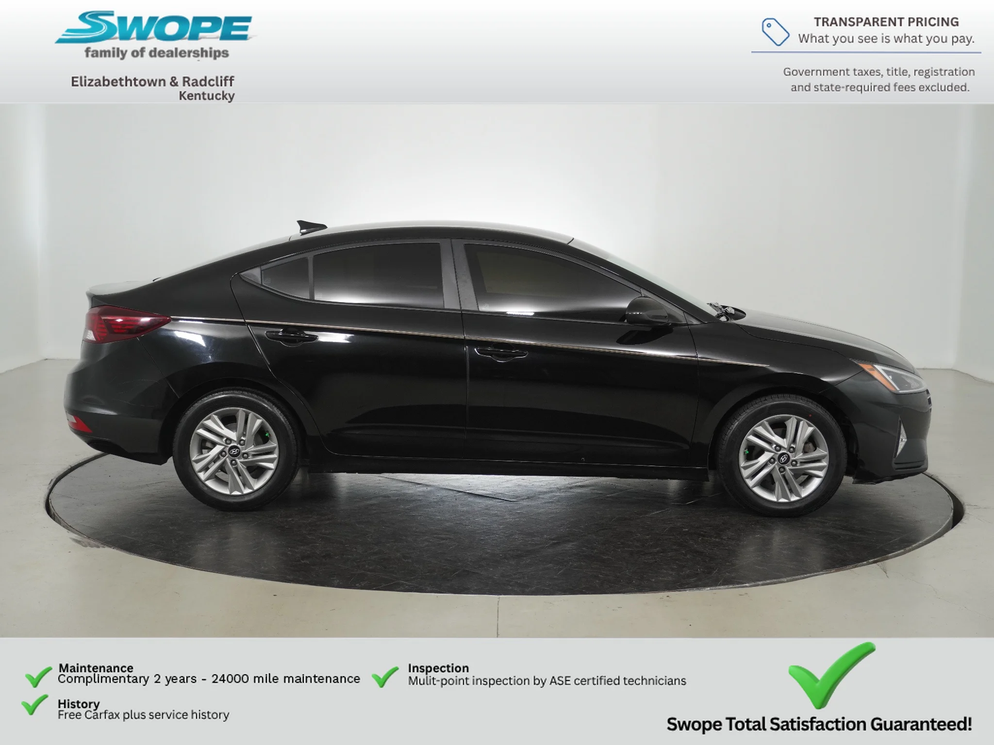 Used 2020 Hyundai Elantra SEL with VIN KMHD84LF5LU085511 for sale in Elizabethtown, KY