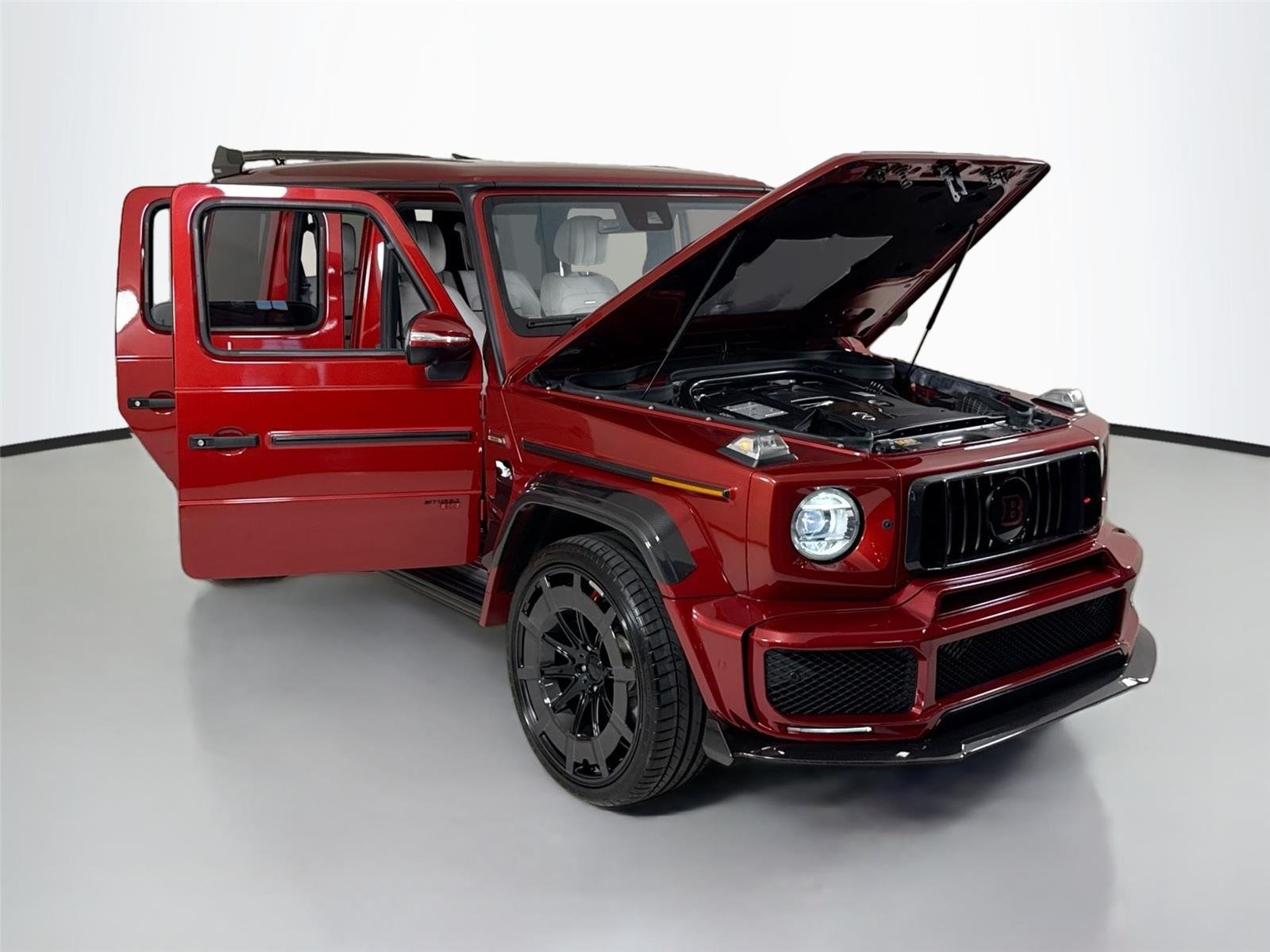 Used 2021 designo Cardinal Red Metallic Mercedes-Benz AMG® G 63 | Brabus Widebody image 54