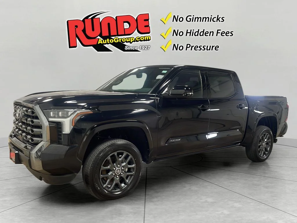 Used 2023 Midnight Black Metallic Toyota Platinum image 1