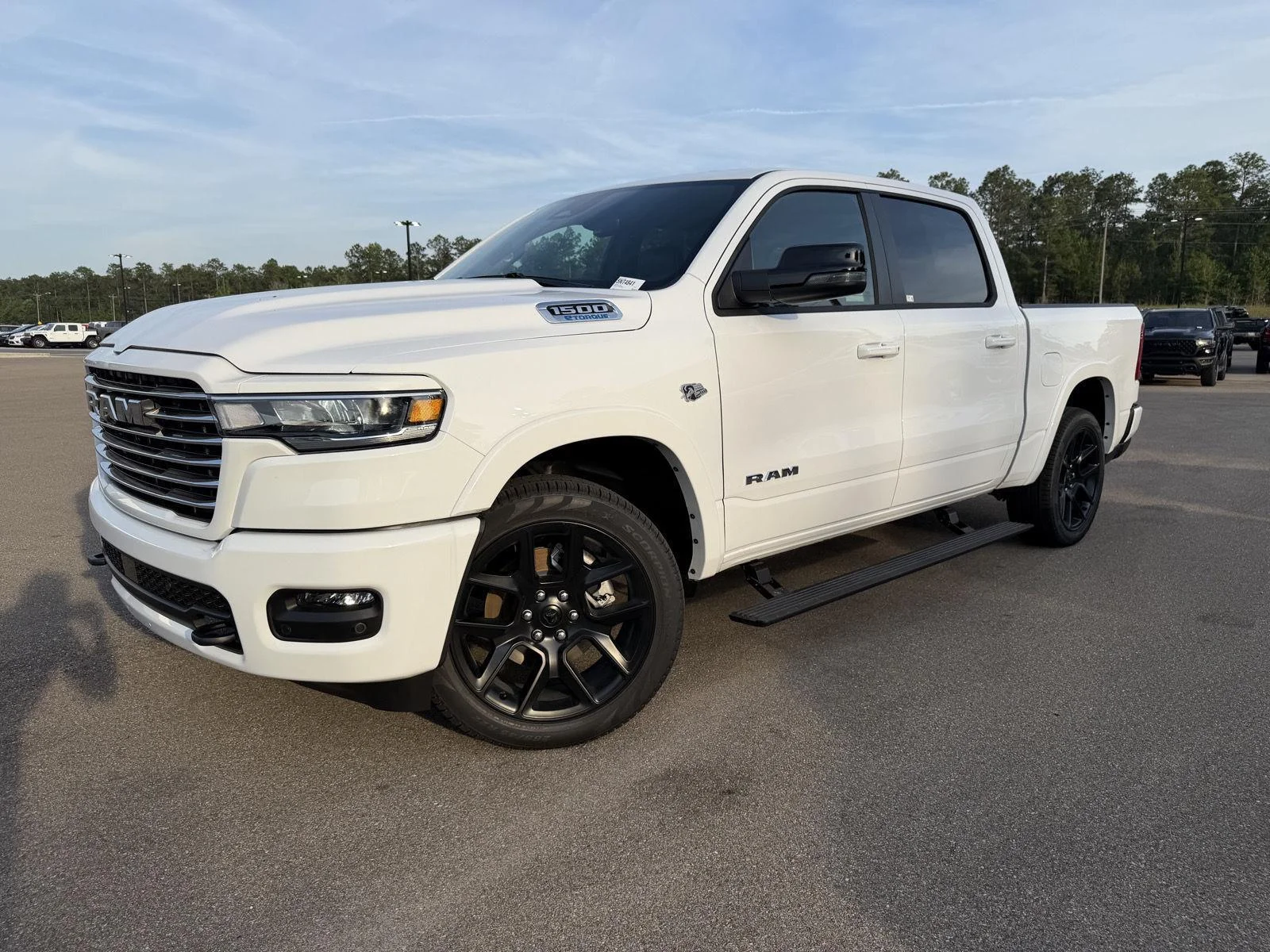 New 2026 Bright White Clear-Coat Exterior Paint RAM Laramie image 1