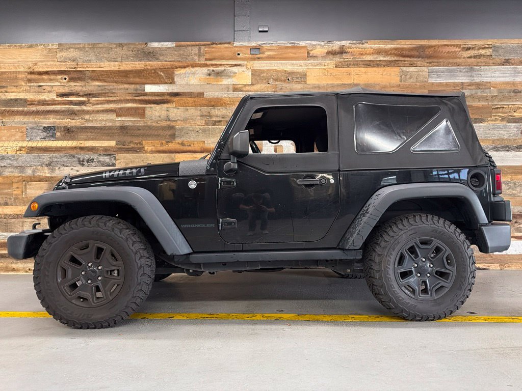 Used 2017 Black Clearcoat Jeep Willys Wheeler image 11