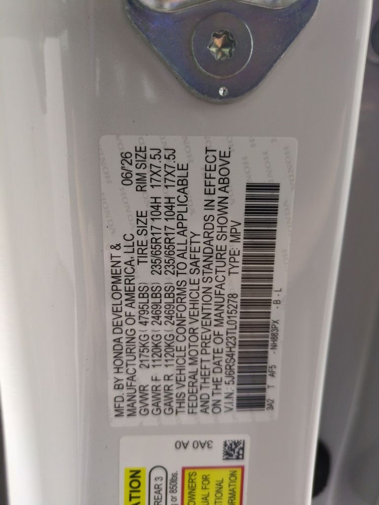 New 2026 Platinum White Pearl Honda LX image 28
