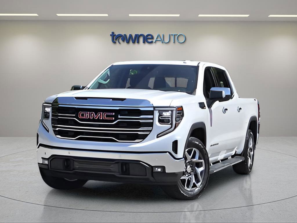 Used 2024 White Frost Tricoat GMC SLT image 3