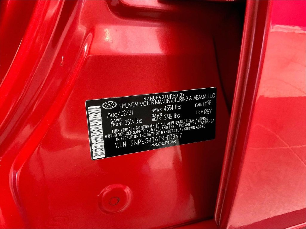 Used 2022 Red Hyundai SE image 34
