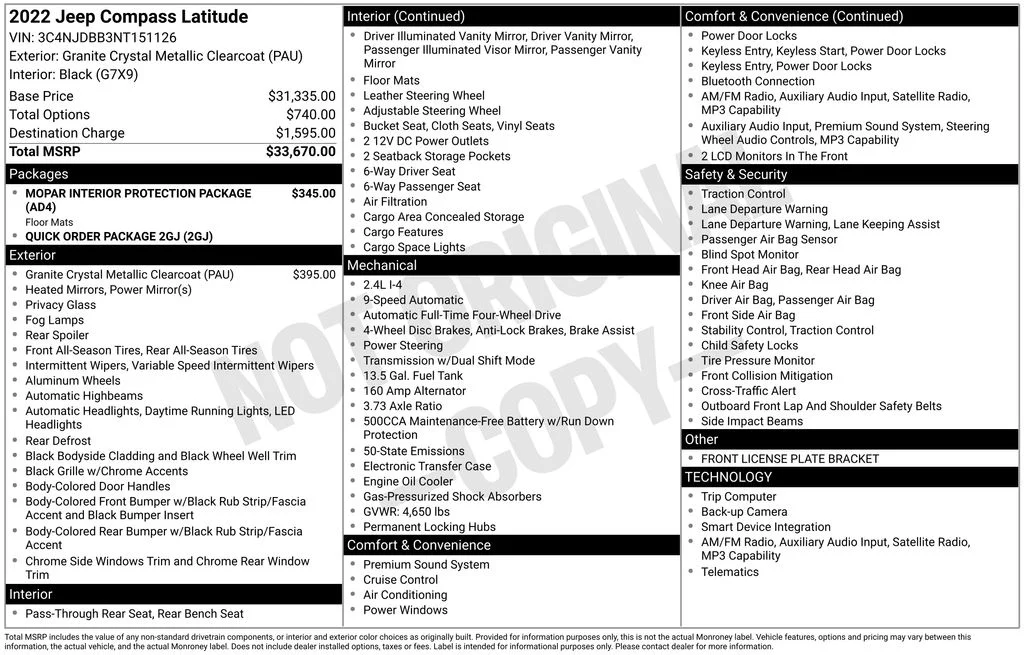 Used 2022 Gray Jeep Latitude image 6