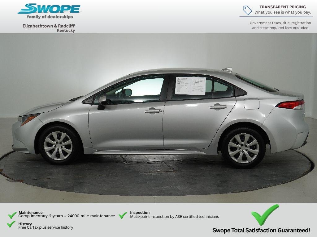 Used 2023 Classic Silver Metallic Toyota LE image 7